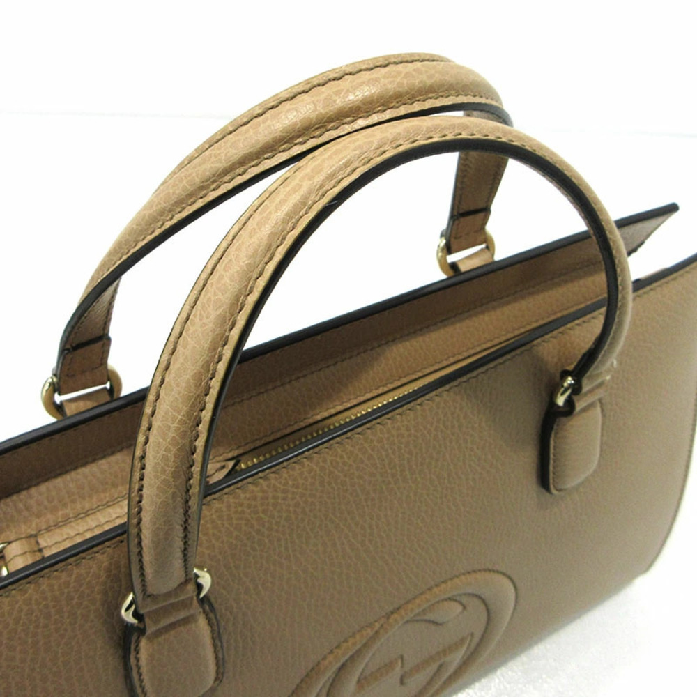 GUCCI Soho Interlocking GG bag handbag brown - Picture 6 of 8